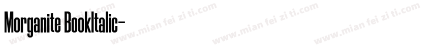Morganite Bookltalic字体转换